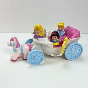 Fisher Price Little People Disney Princess Carriage Coach Musical 2013 RARE Vtg